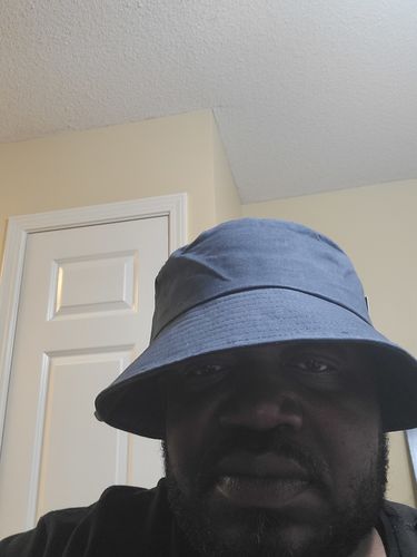 Customer photo review of Big Bucket Hat, Navy