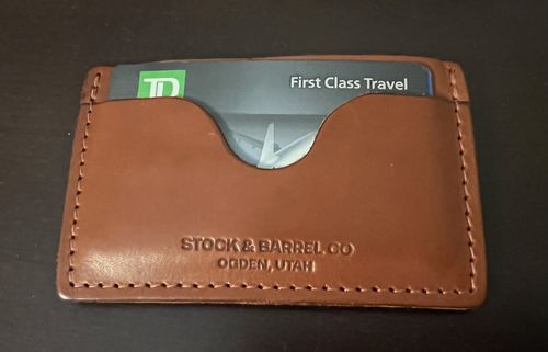 Customer photo review of No.54 | 'Chestnut' Minimalist Leather Wallet