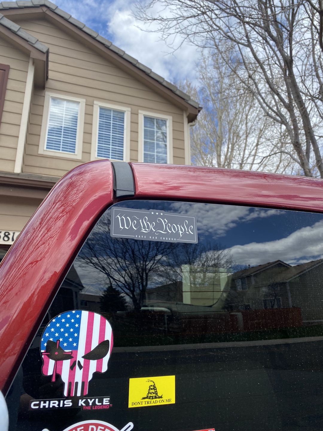 Customer photo review of We the People Decal