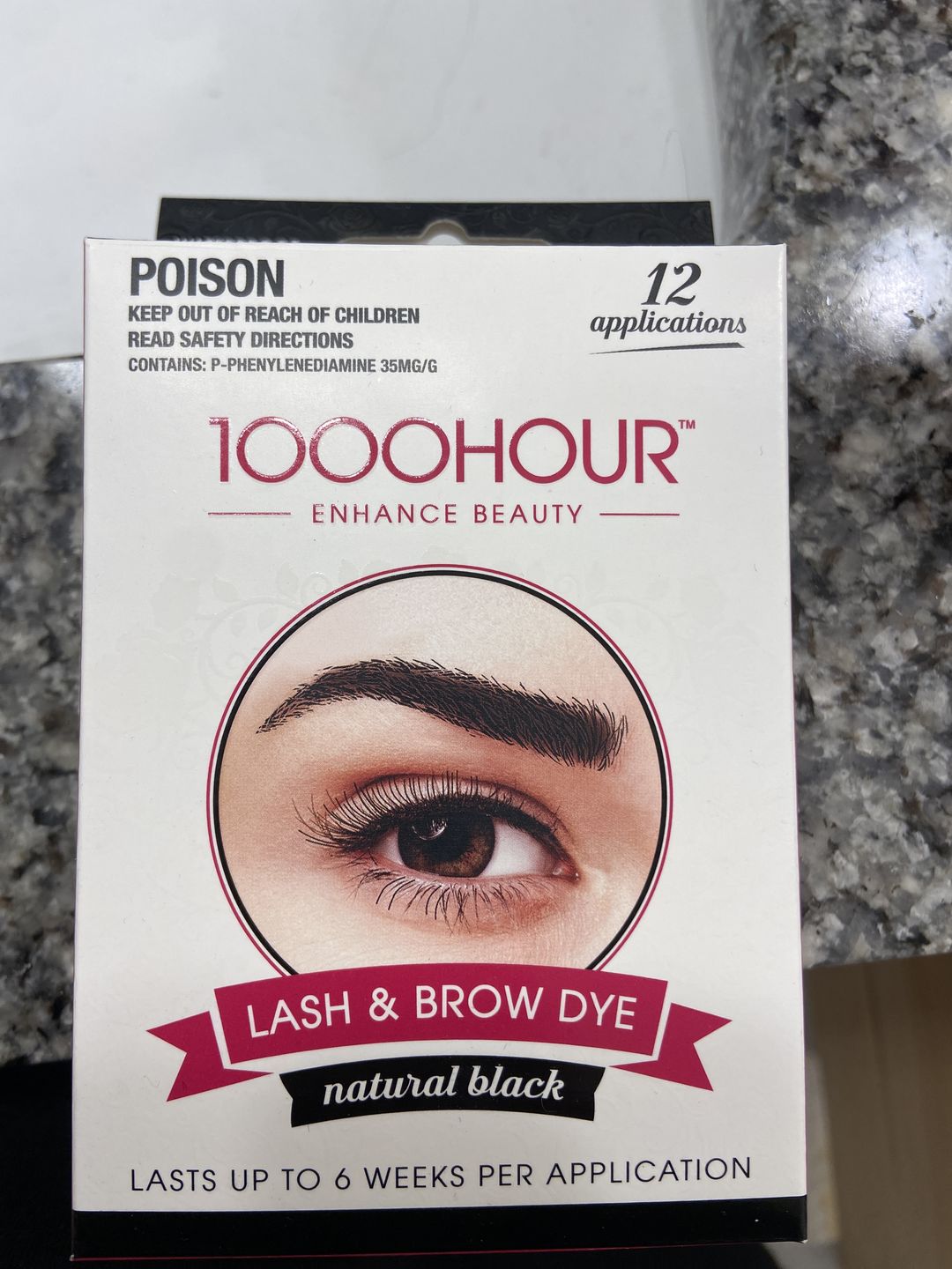 Customer photo review of LASH & BROW DYE KIT - BLACK