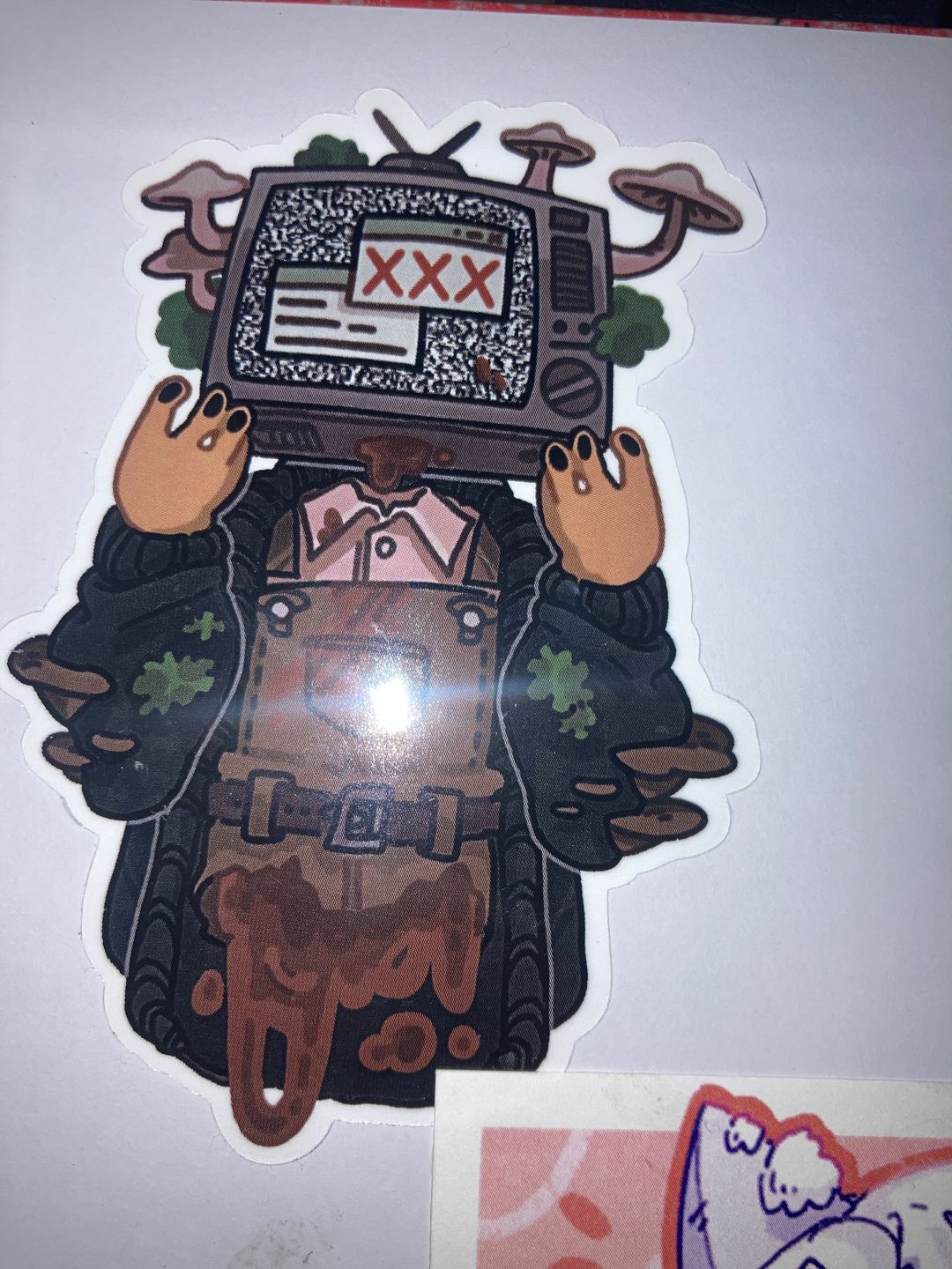 Customer photo review of TV Head Gore Stickers