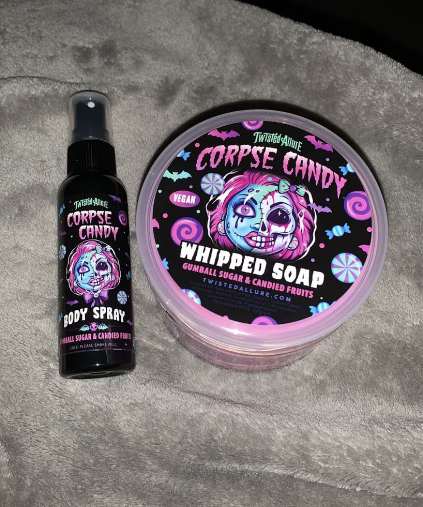 Customer photo review of Corpse Candy Body Spray (Gumball sugar & candy fruits)