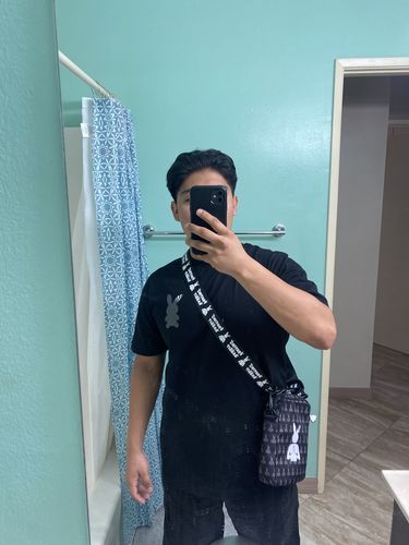 Customer photo review of Praying Rabbit Side Bag