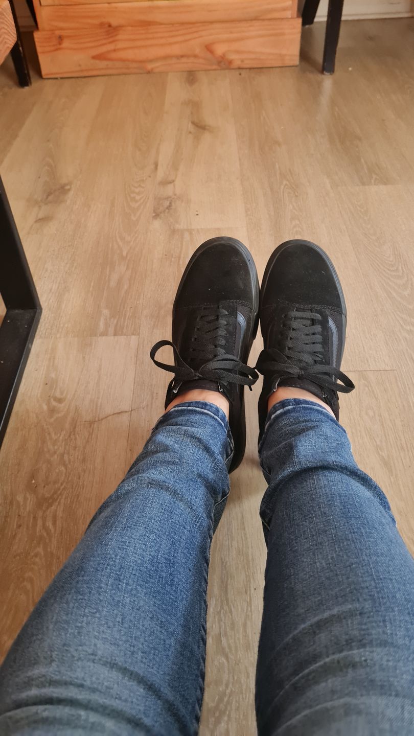 Customer photo review of Zapatilla Vans Old Skool Stackform Mujer Mono Negro