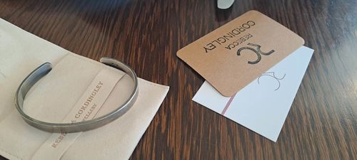 Customer photo review of Men's Sterling Silver Cuff Bracelet