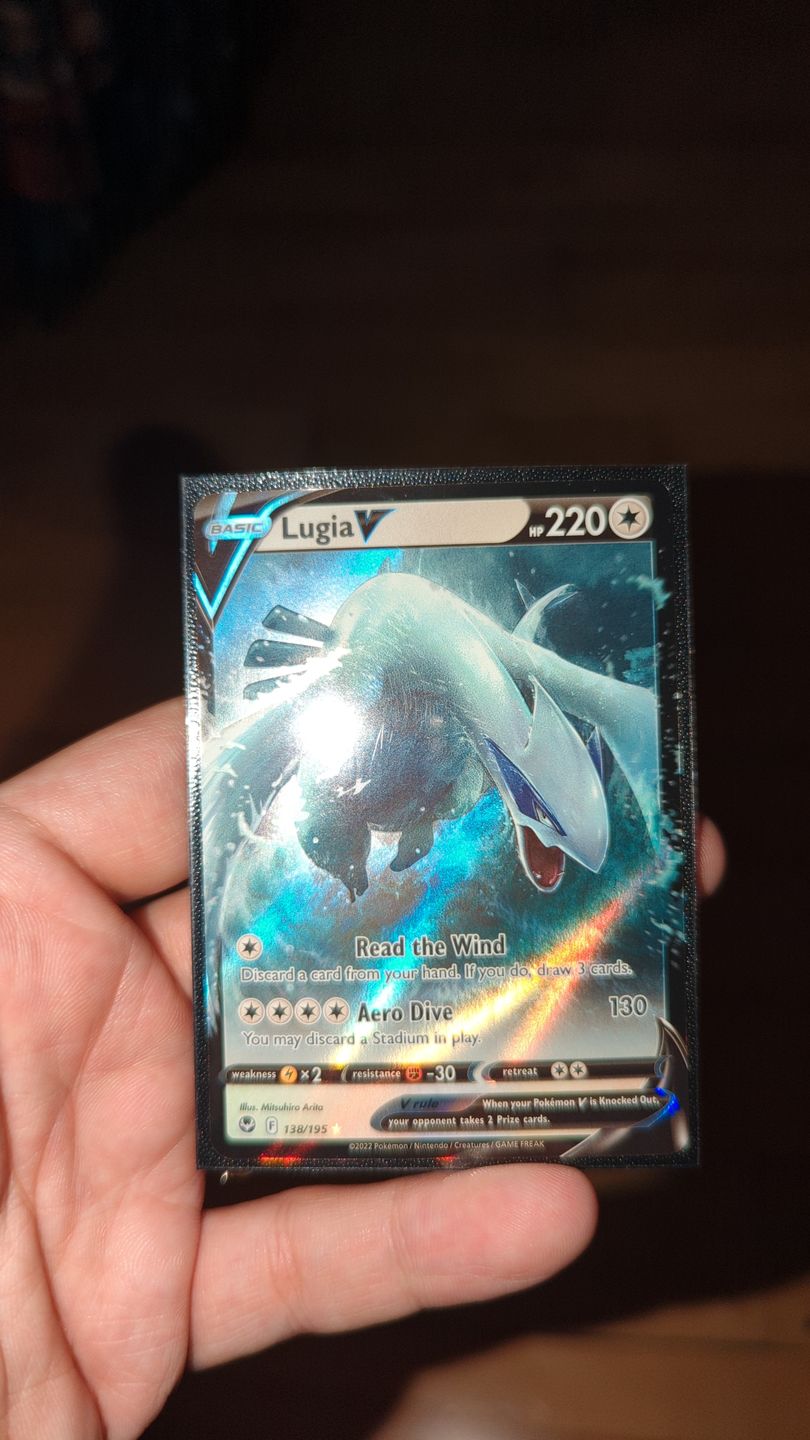 Customer photo review of Black Matte Standard Size Card Sleeves