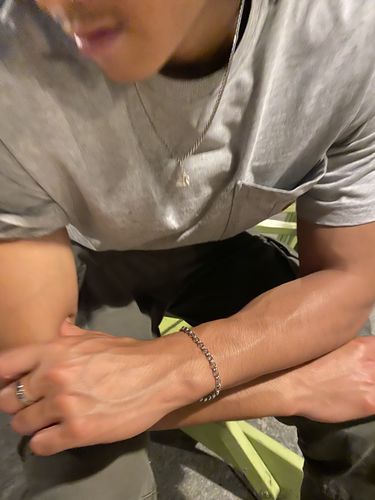 Customer photo review of .925 silver box cutter bracelet