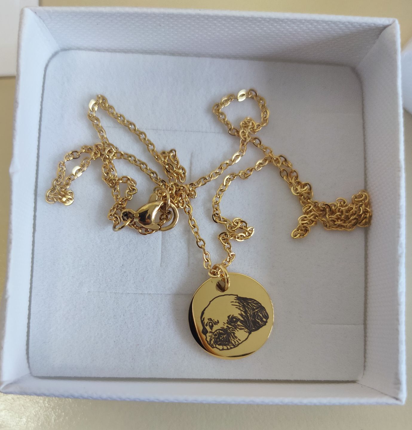 Customer photo review of Ogrlica: Pet Portrait