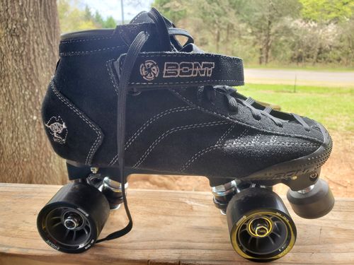 Customer photo review of Prostar Roller Skates - Black Suede