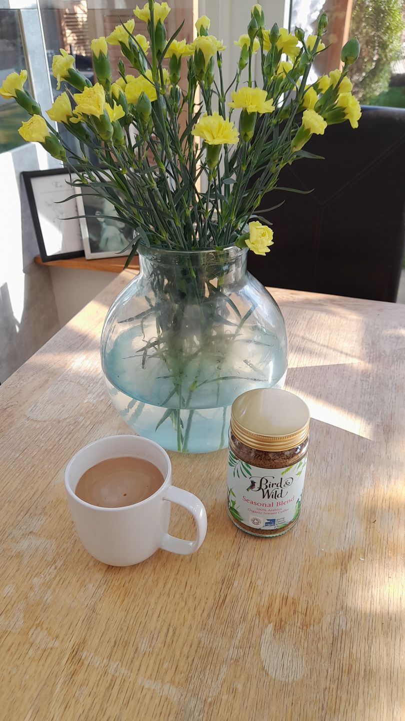 Customer photo review of Bird & Wild Fairtrade Organic Instant Coffee, 100% Arabica, 100g Jar (50 Servings)