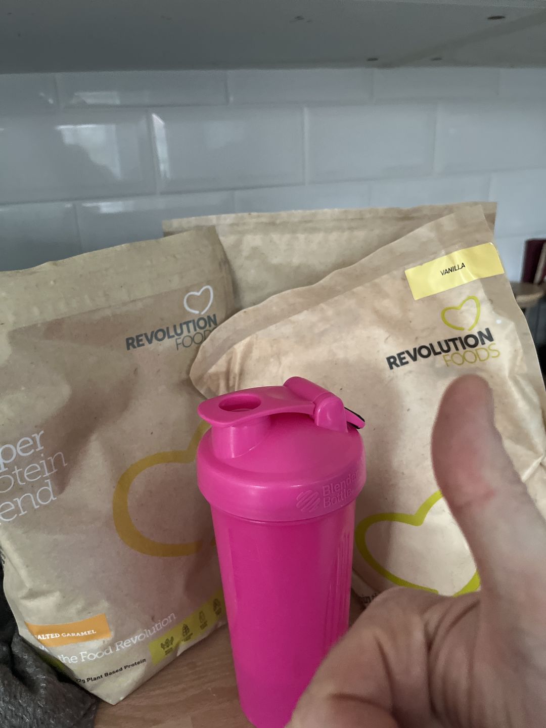 Customer photo review of Superblend Protein Powder