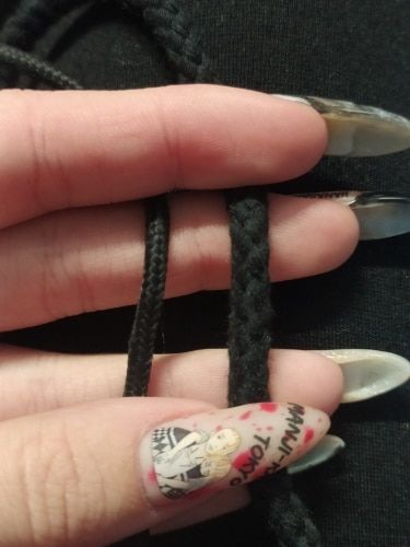 Customer photo review of White Braided Rope Shoelaces