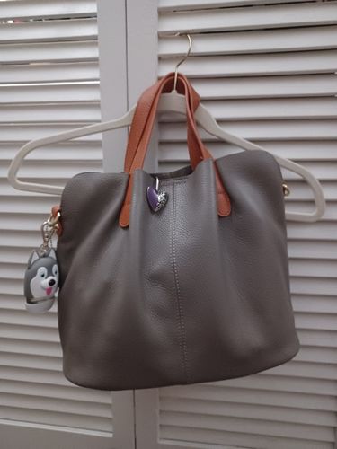 Customer photo review of Cholet Two-Tone Medium Tote