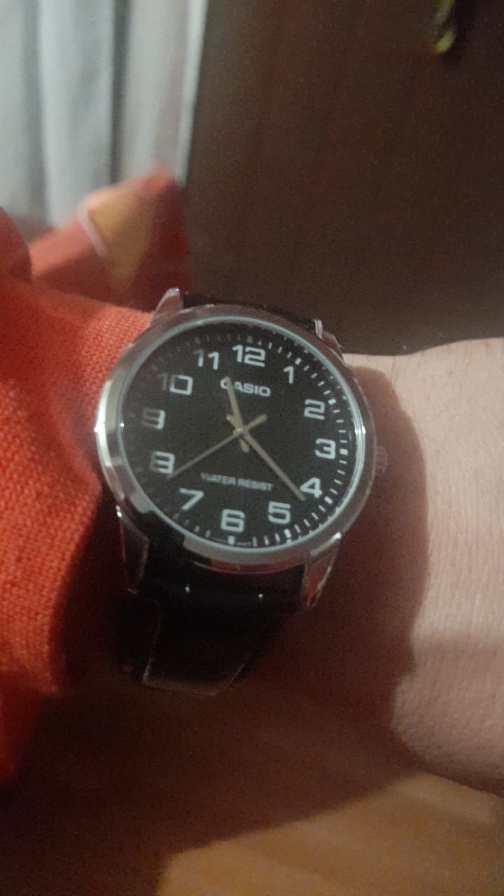 Customer photo review of Reloj Casio Análogo MTP-V001L-1BUDF Negro Correa de Cuero
