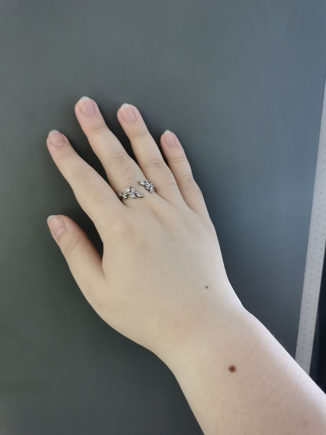 Customer photo review of 18K Crystal Vine Ring