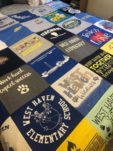 T-shirt quilt featuring wildcats by Heather from TN