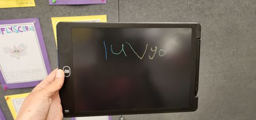 Customer photo review of LCD Writing & Drawing Pad