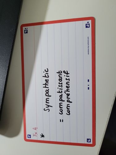 Avis photo d'un client sur Flashcards FLASH 2.0 OXFORD # 80 cartes 7,5 x 12,5 cm - ligné