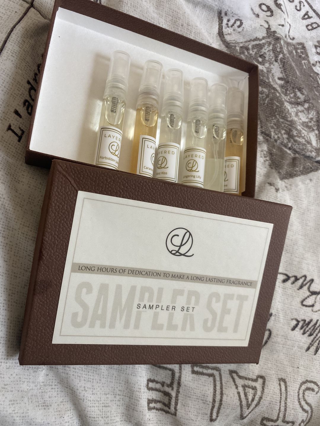 Customer photo review of The Sampler Set (Choose 7 unique fragrances!)