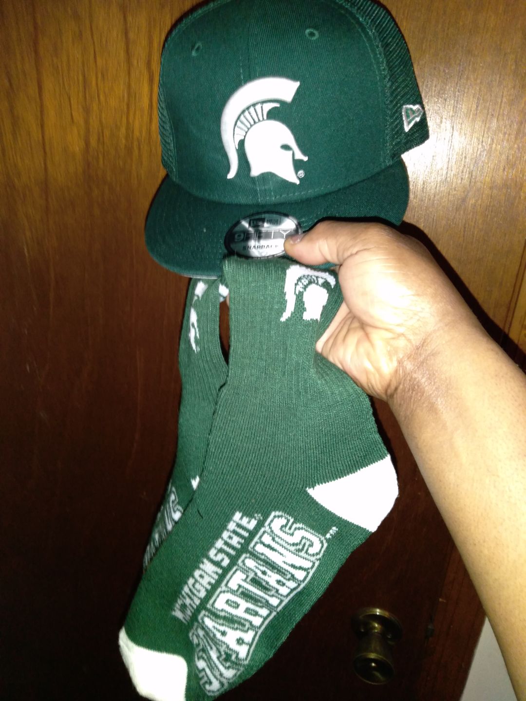 Customer photo review of Michigan State Spartans - 4 Stripe Deuce