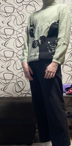 Customer photo review of THE OLIVE GUNMAN SWEATER