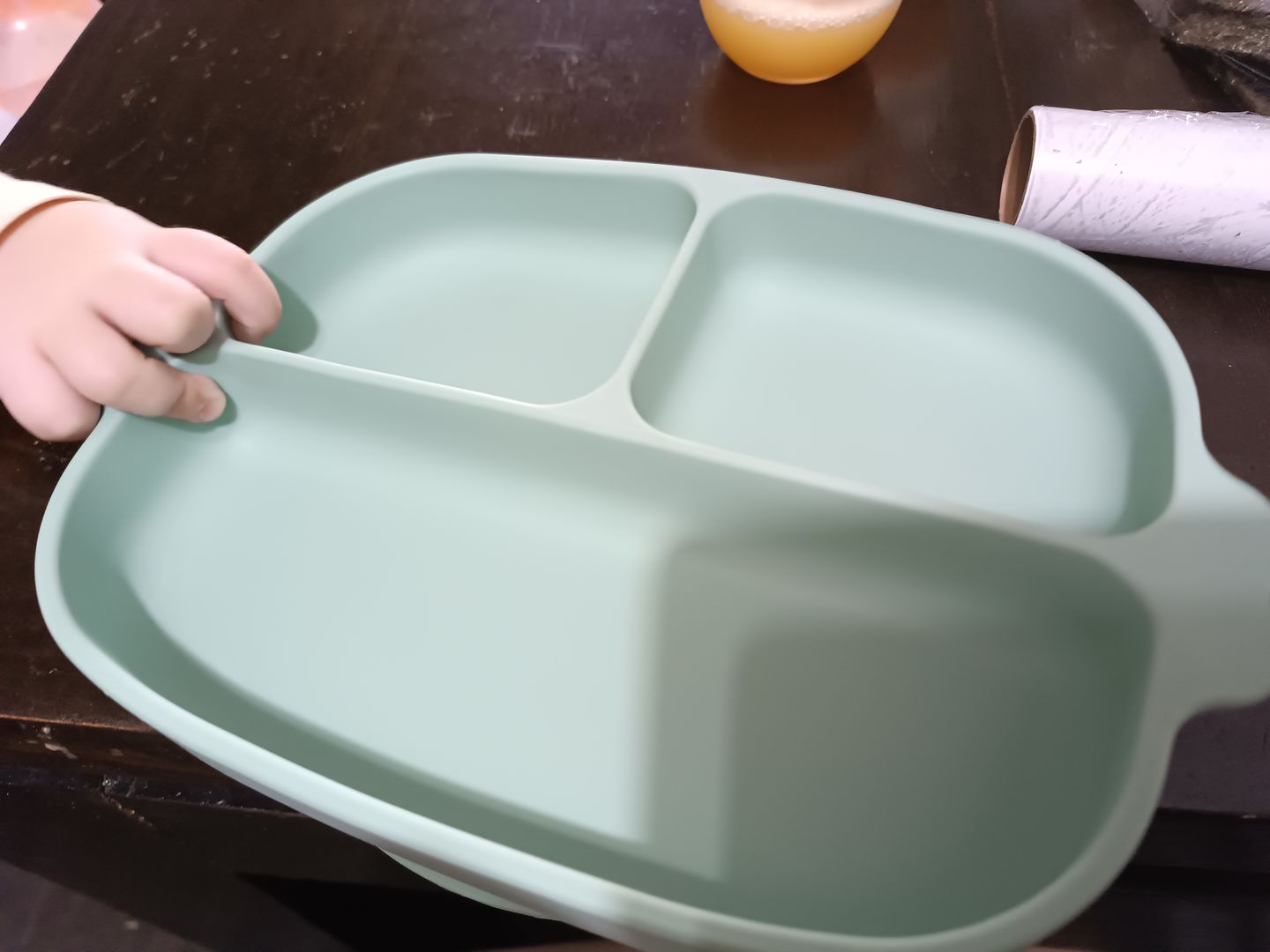 Customer photo review of Plato de silicona para bebé