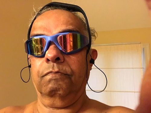Customer photo review of Tayogo Upgraded Waterproof MP3 Player - 8GB Memory, Magnetic Charging, Ergonomic Earbuds, FM Mode, Shuffle/Order Playing, 2nd Generation