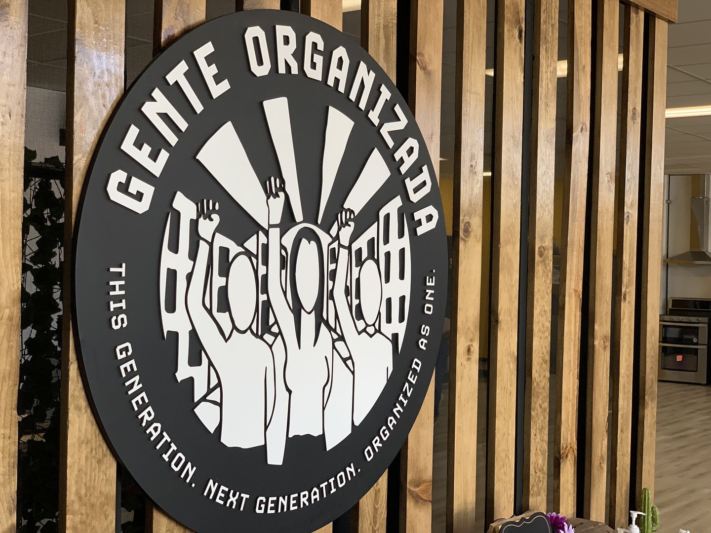 Customer photo review of Custom Round Indoor 3D Logo Sign For Businesses  | Laser Cut Wood Sign | Business Logo Sign | Custom Wood Sign