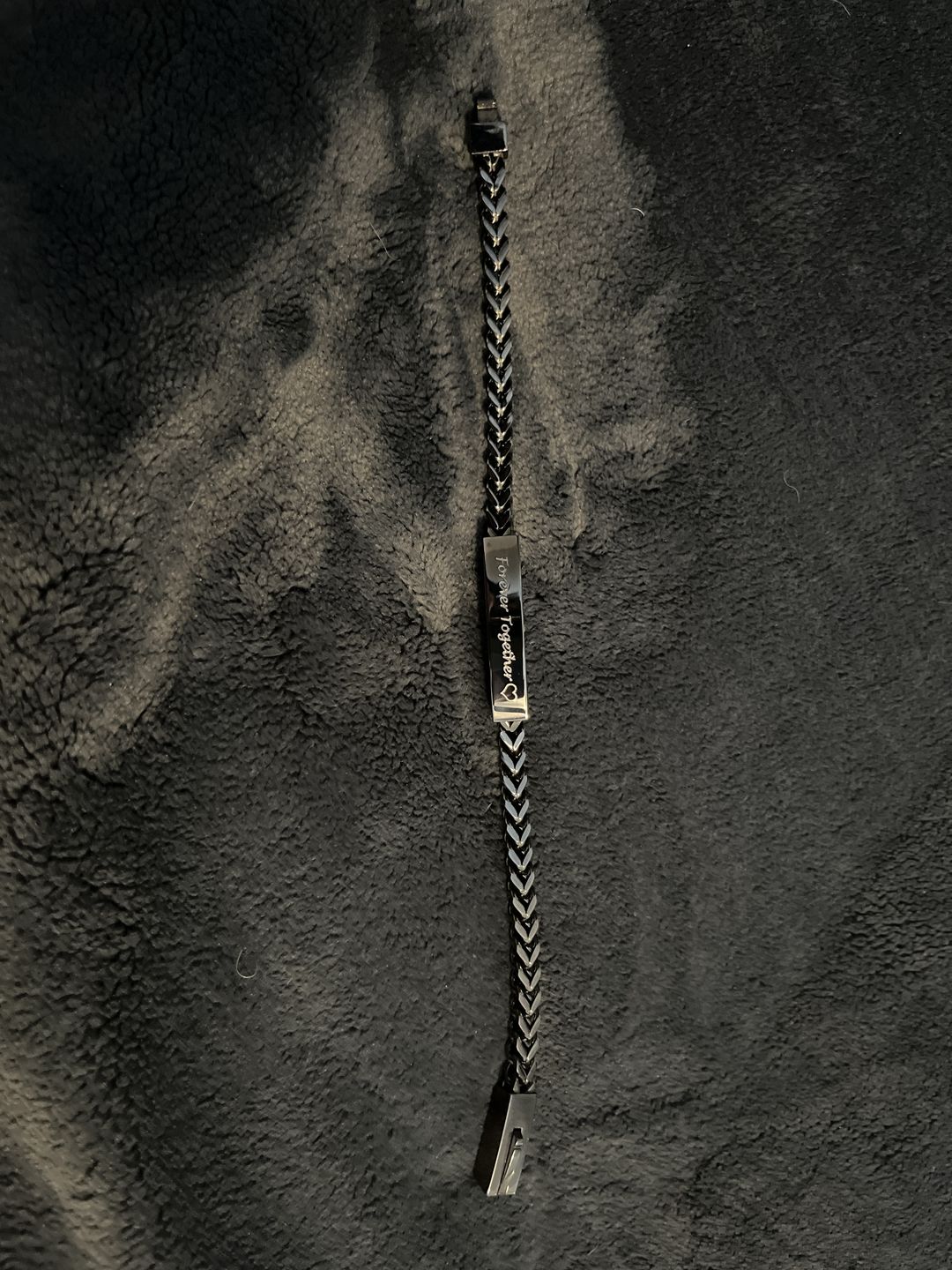 Customer photo review of 6mm Franco Link ID Urn Bracelet
