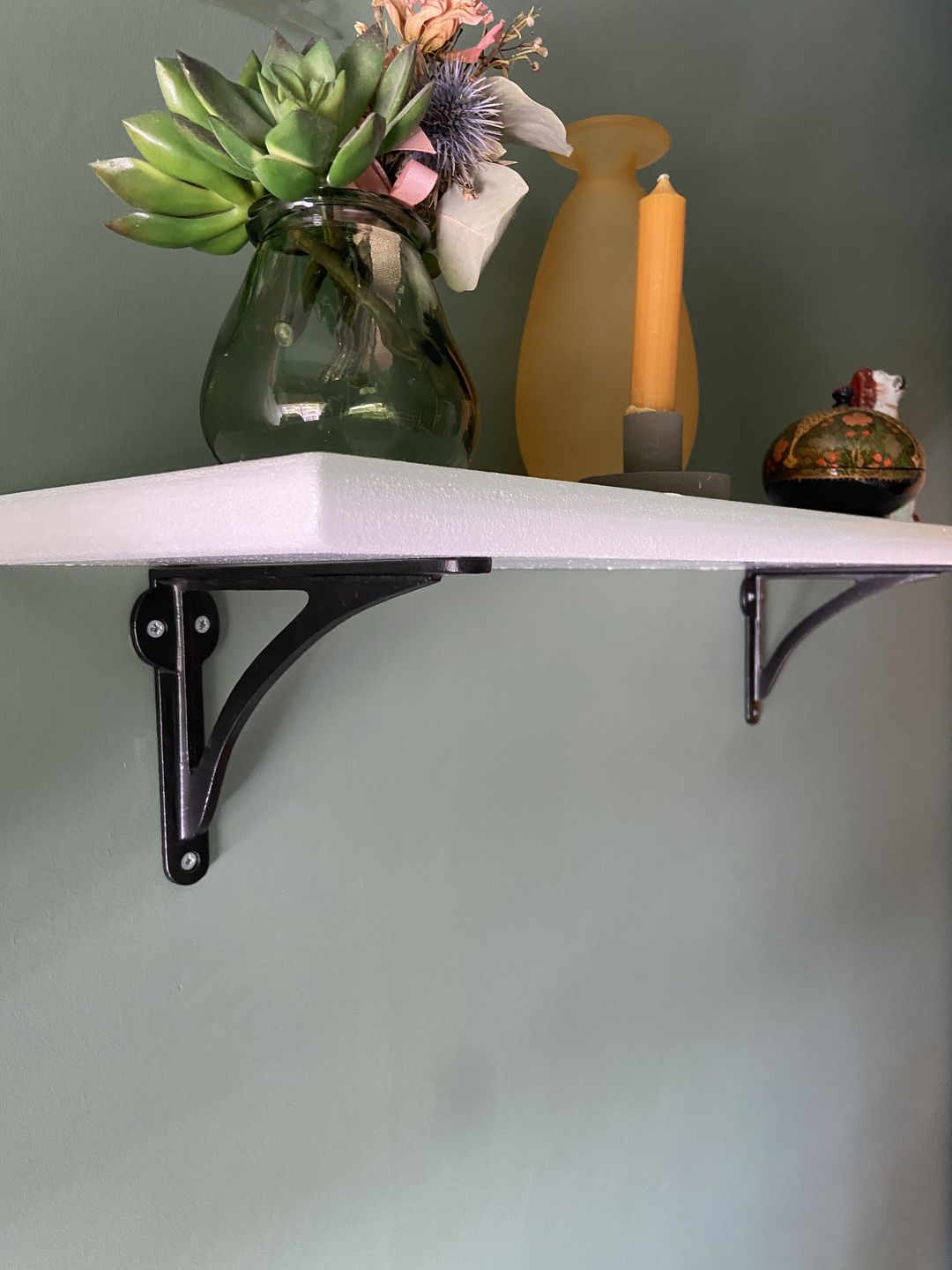 Customer photo review of 7 Inch Ironbridge Cast Iron Shelf Bracket