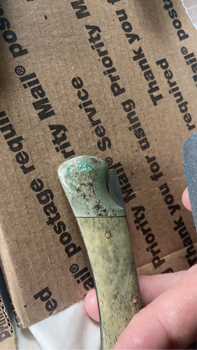 Customer photo review of Knife Shield - Corrosion Preventive Knife Cleaner