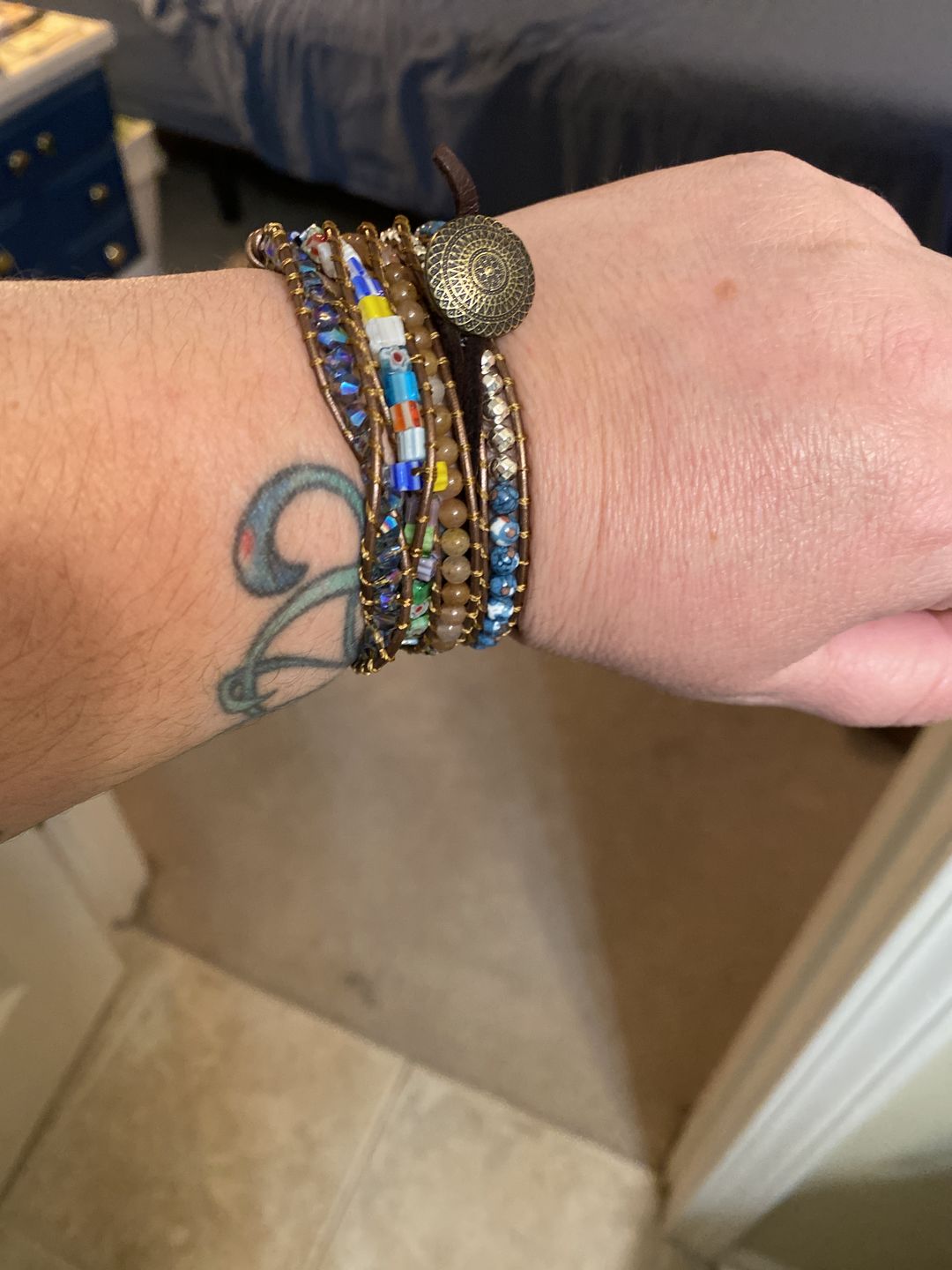 Customer photo review of Imperial Flower Protection Wrap Bracelet