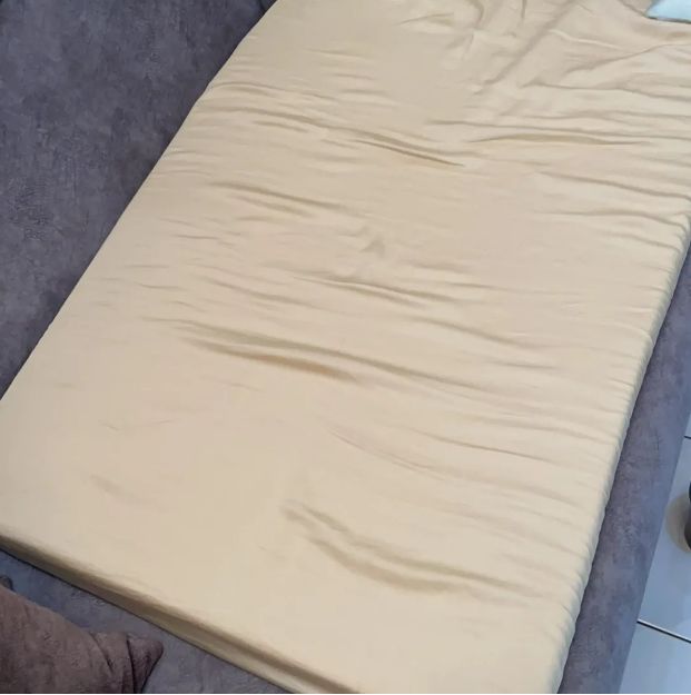 Customer photo review of Getha Playpen Foldable Floor Mat Case - Tencel Nano Silver Fabric