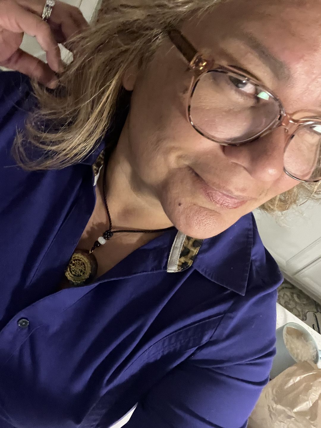 Customer photo review of Sacred Sri Yantra Orgonite Chakra Necklace
