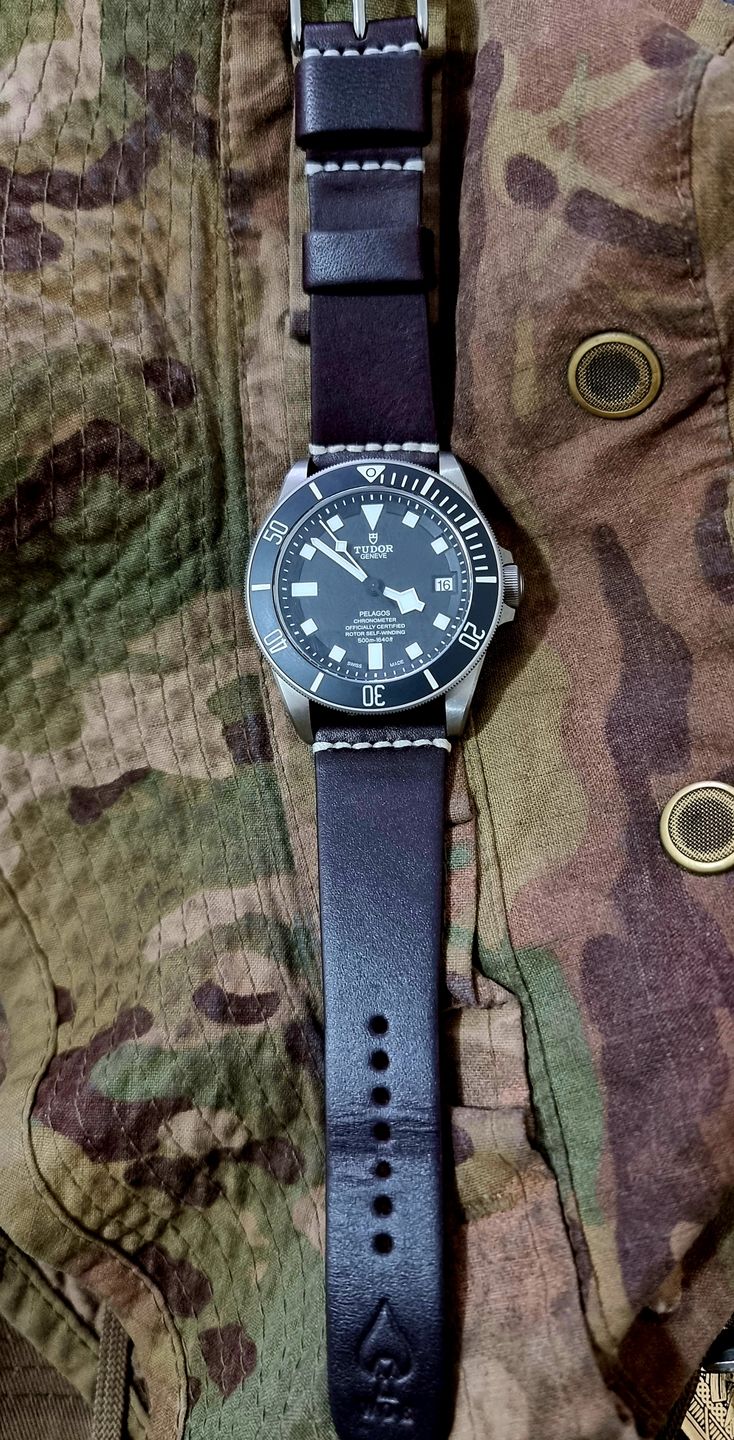 Customer photo review of Jedburgh Leather Watch Strap