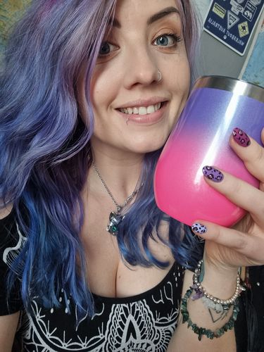 Customer photo review of rainbow dust v1.0 - premium starter kit - pink mug