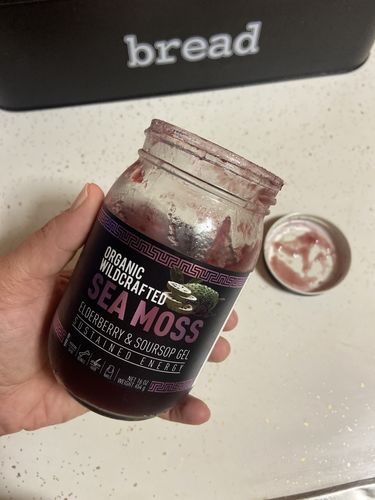 Customer photo review of Elderberry and Soursop Infused Sea Moss Gel