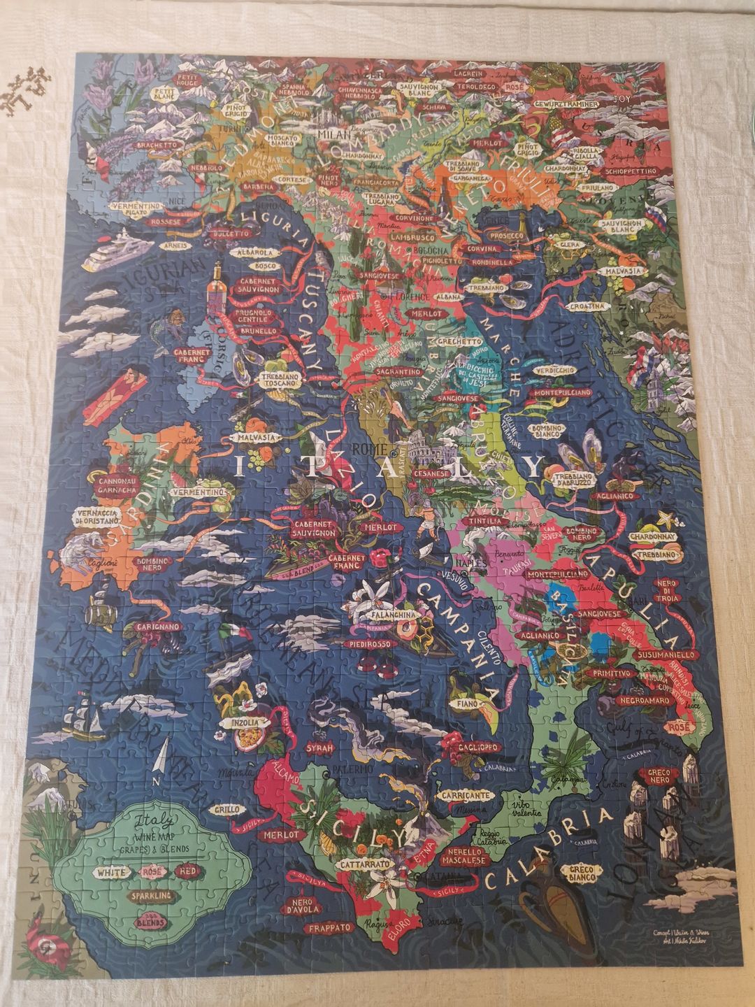 Customer photo review of Wine Puzzle - Italy