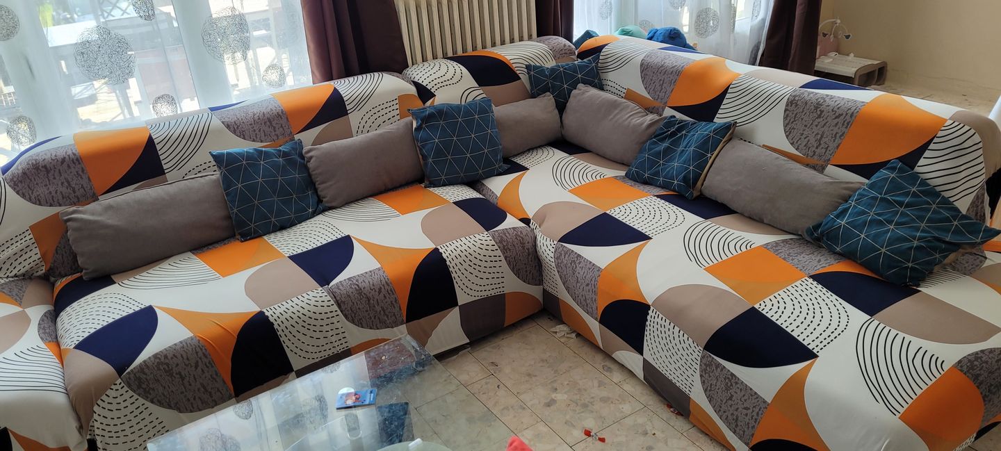 Customer photo review of Vintage - Housse de Canapé Extensible