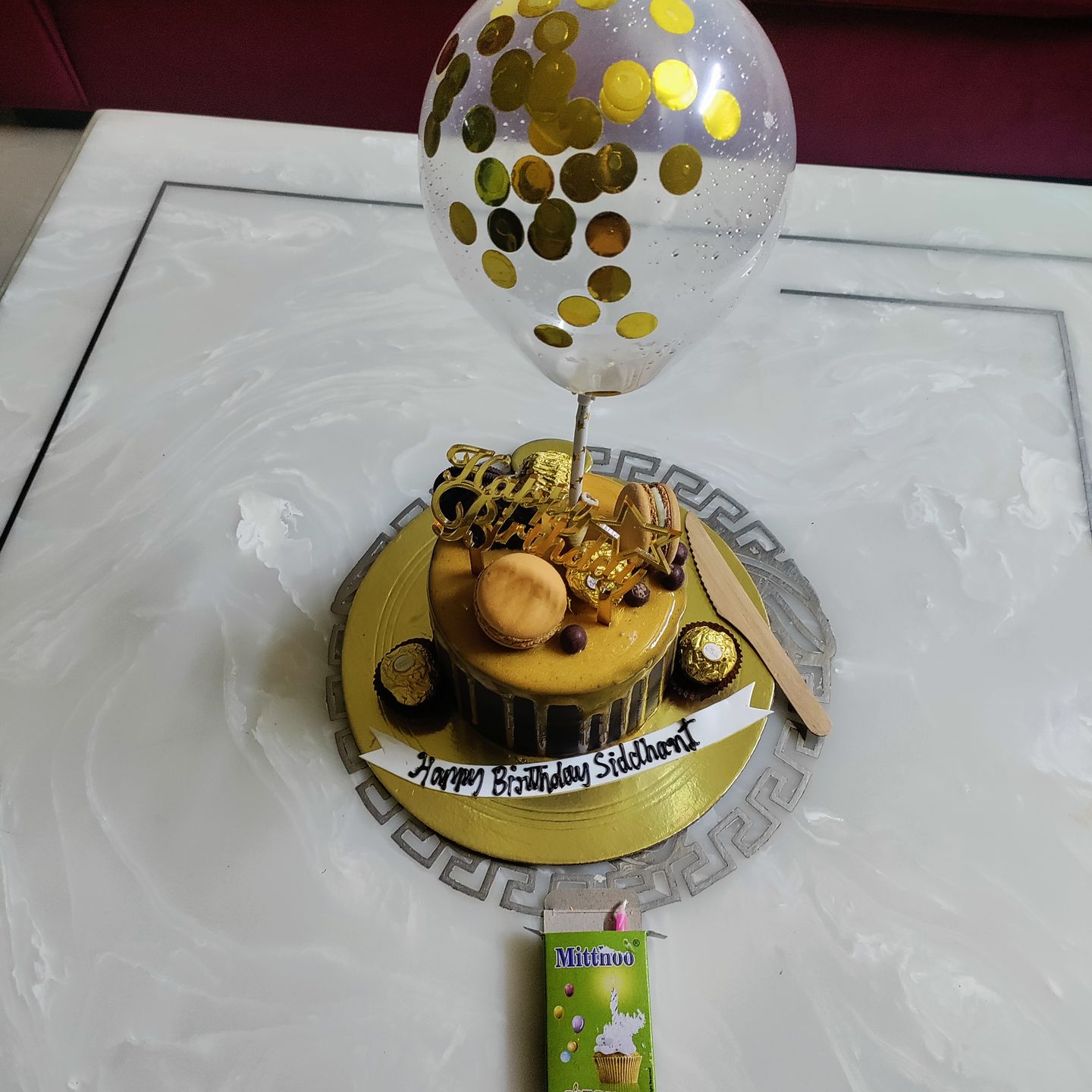 Customer photo review of Molten Gold Cake
