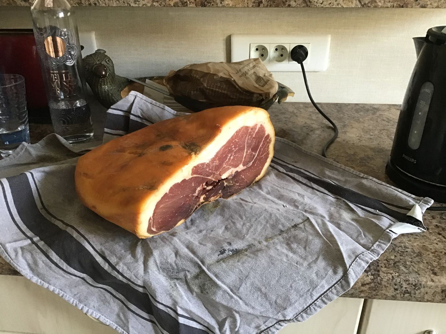 Customer photo review of Jambon de Mangalitza 30 mois (demi pièce)