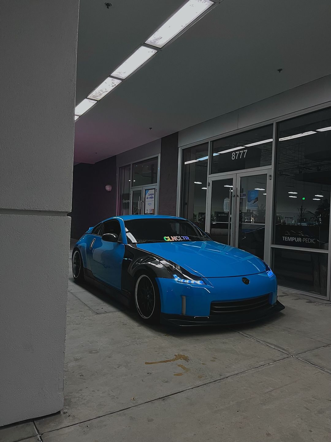 Customer photo review of High Glossy Miami Blue Vinyl Wrap