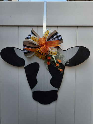 Customer photo review of Cow Sign, wood sign, Door Hanger, DECOE-W-471, 22" Door Hanger