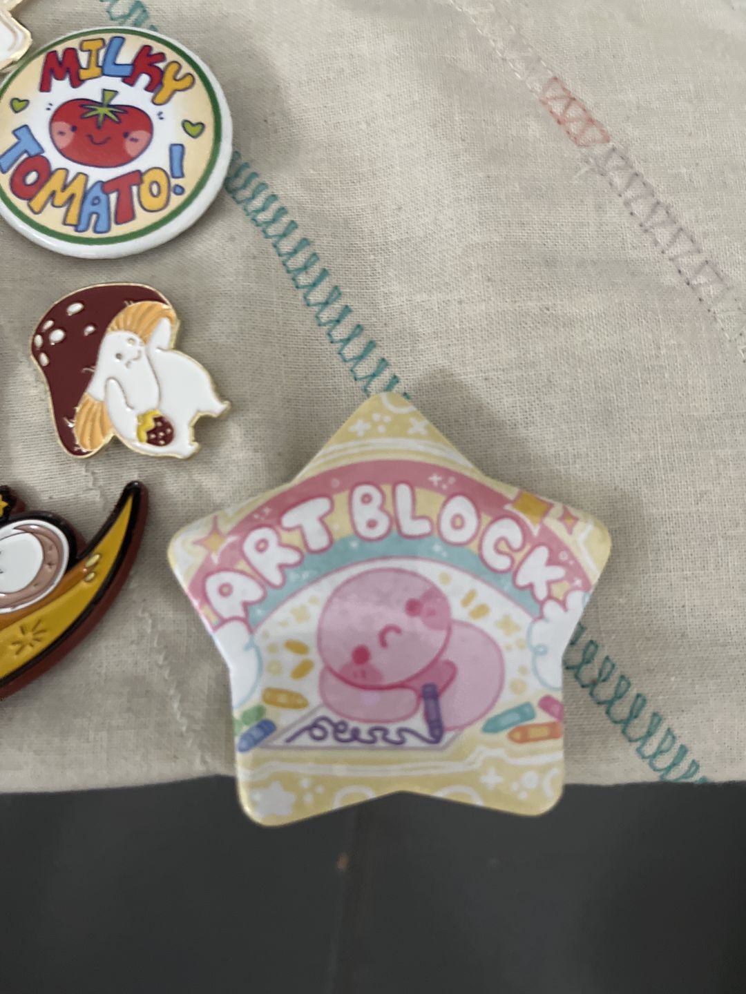 Customer photo review of Art Block Large Glitter Star Button