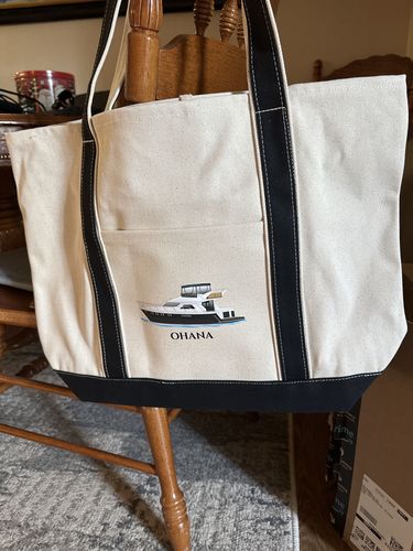 Customer photo review of Custom Digital Boat Artwork