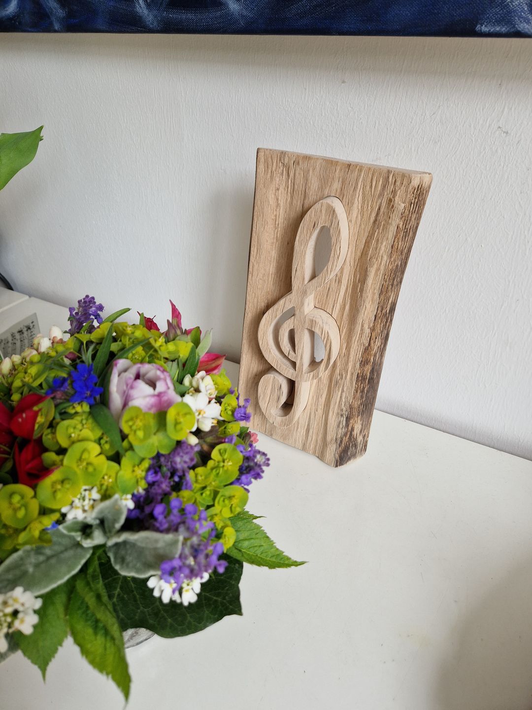 Customer photo review of Holzkunstwerk - Violinschlüssel
