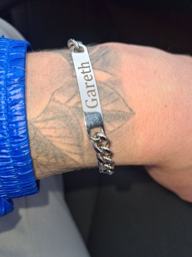 Customer photo review of Engraved Bracelet Set - W/ Eternal Rose Box