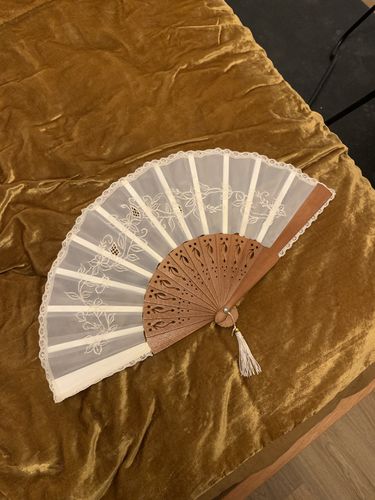 Customer photo review of Pamaypay Embroidered Filipino Hand Fan