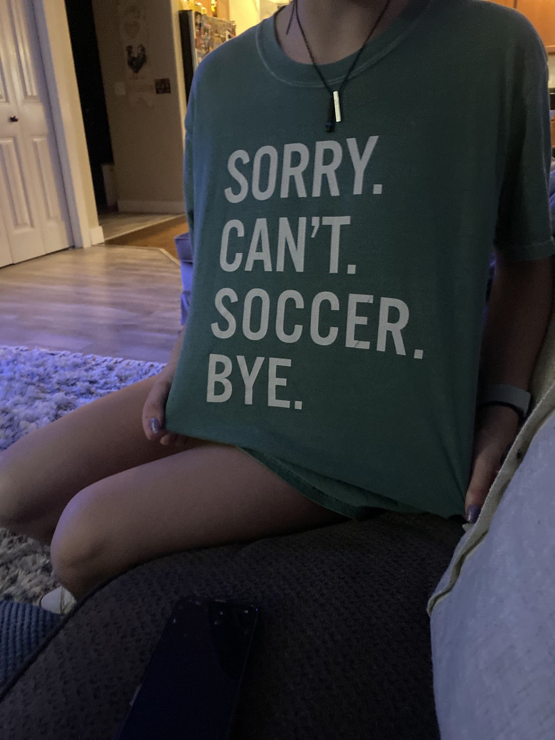 Customer photo review of Sorry Can't Soccer Bye