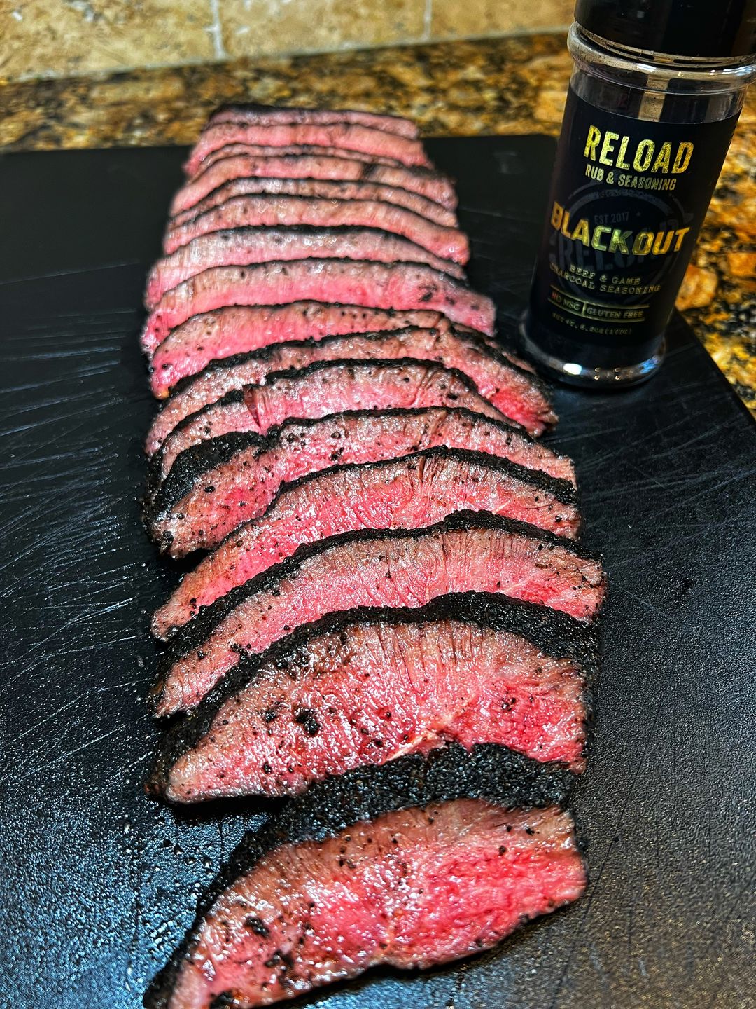 Customer photo review of Blackout Beef & Game Charcoal Seasoning